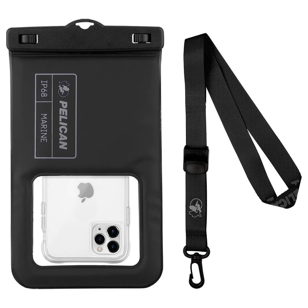 Pelican Marine Waterproof Floating Pouch XL - Phone Pouch: Stealth Black