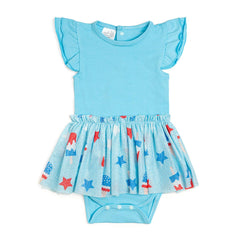 Bomb Pop Short Sleeve Tutu Bodysuit