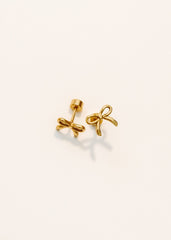 Screwback Stud Earrings - Sadie - Gold