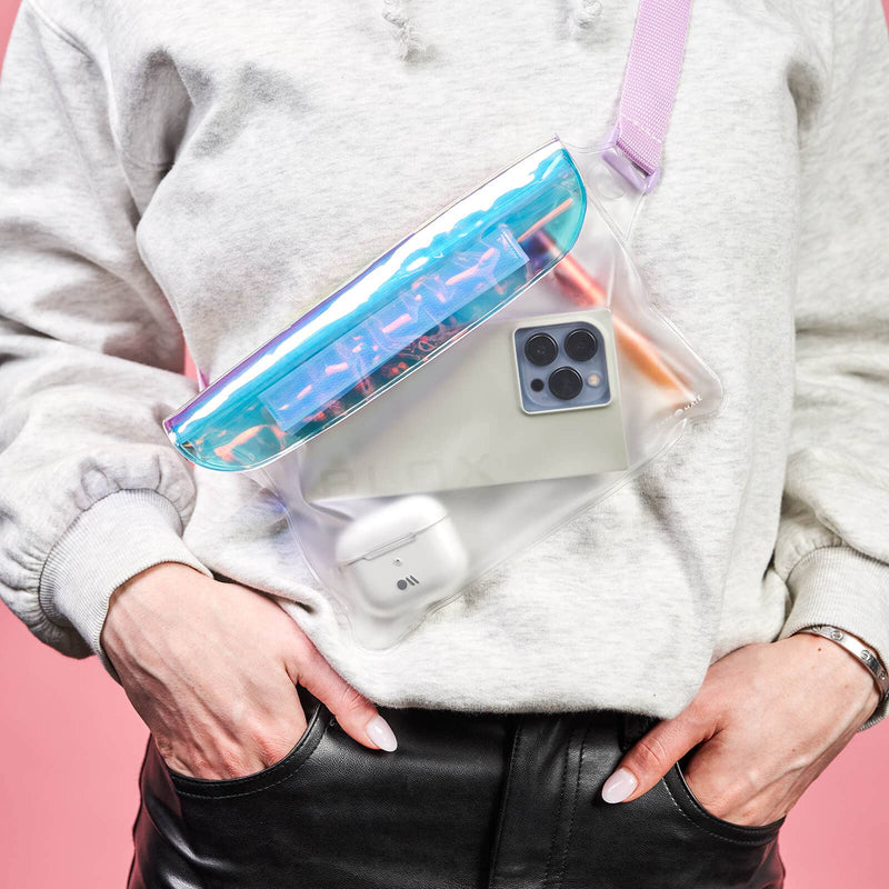 Phone Fanny Pack (Iridescent) - Phone Pouch: Iridescent