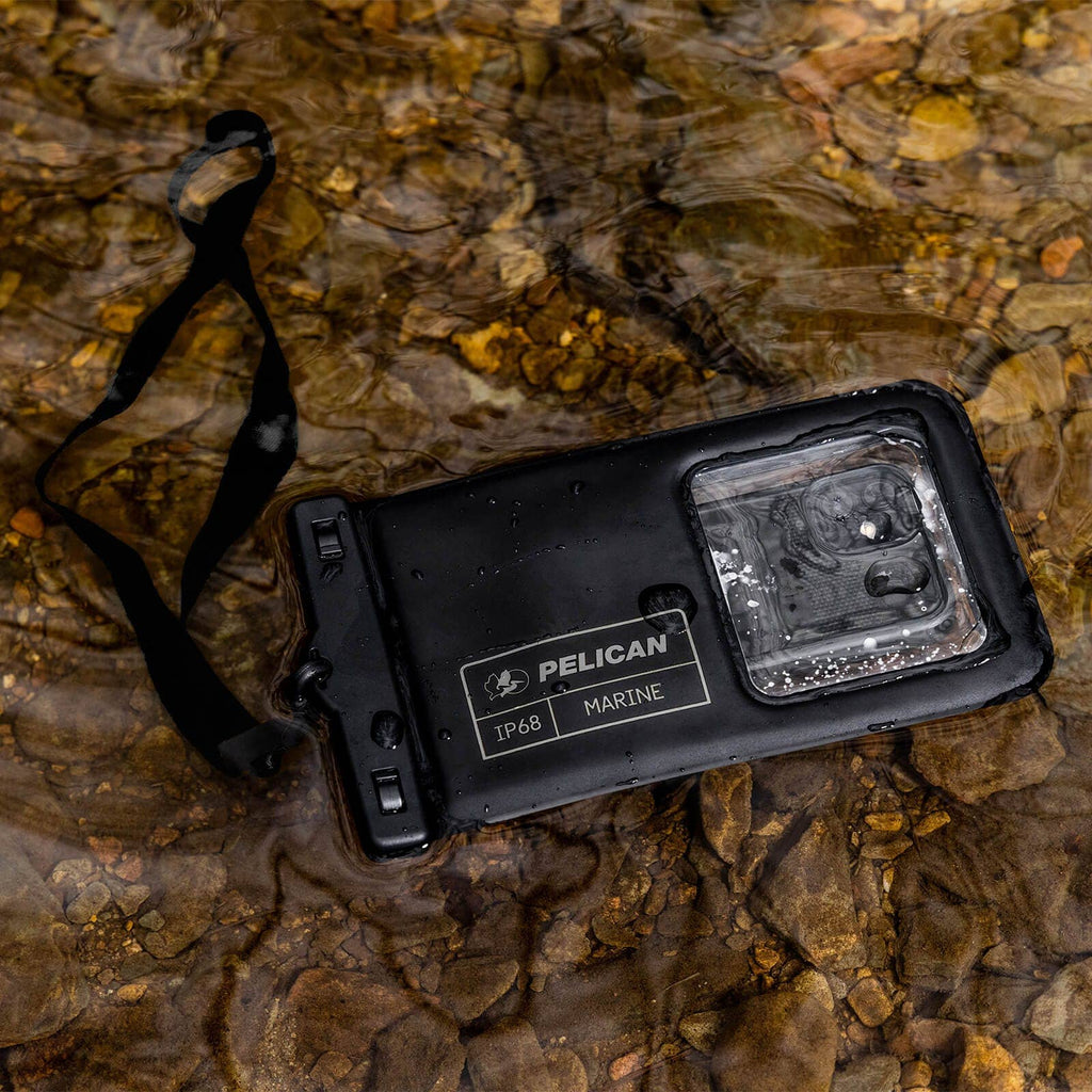 Pelican Marine Waterproof Floating Pouch XL - Phone Pouch: Stealth Black