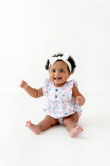 Betsy Romper in Patriotic Flags