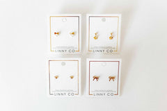 Screwback Stud Earrings - Heidi Pearl Bow