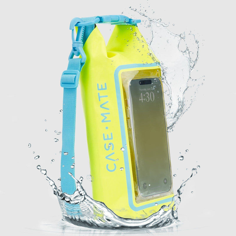 Waterproof Mini Phone Bucket Bag: Citrus Splash