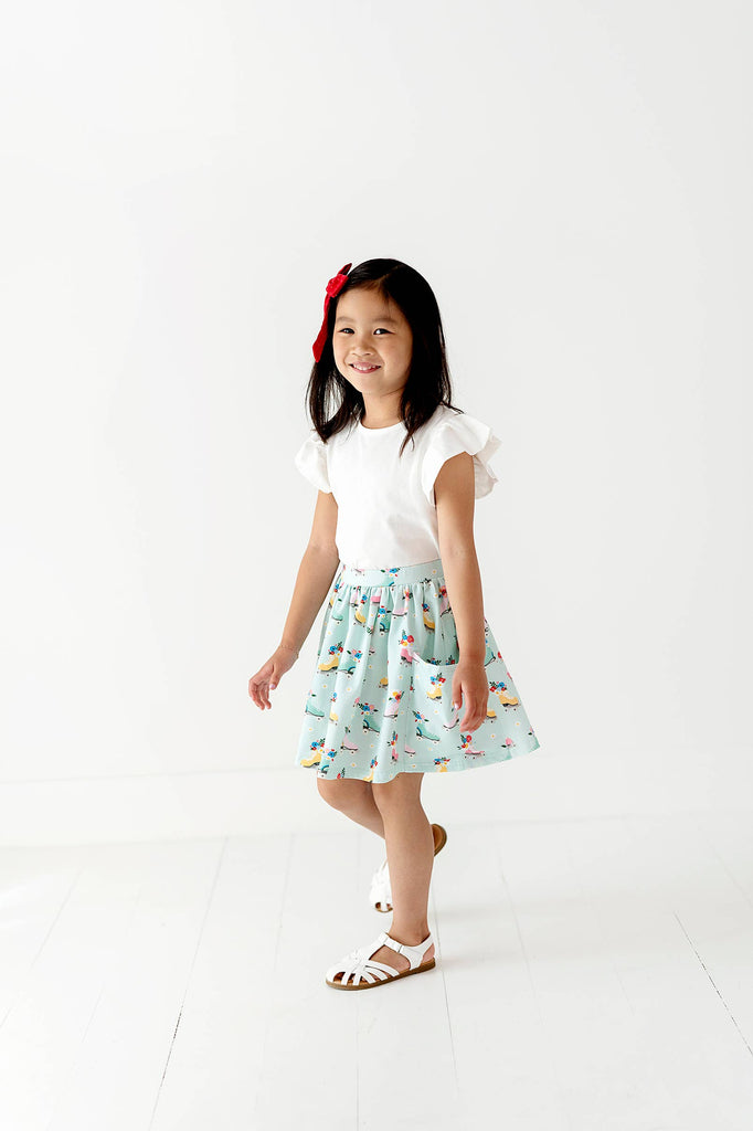 Pocket Skort in Roller Girl