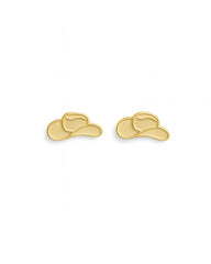 Screwback Stud Earrings - Cowgirl Hat