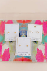 Screwback Stud Earrings - Heidi Pearl Bow