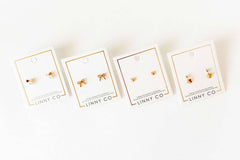 Screwback Stud Earrings - Heidi Pearl Bow
