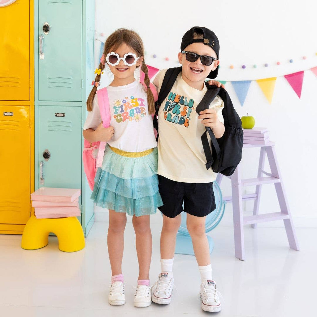 First Grade Retro Short Sleeve T-Shirt Size 7/8