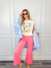 Princess Bow Collage Muscle Tee