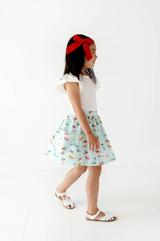 Pocket Skort in Roller Girl