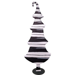 Black and white striped tree