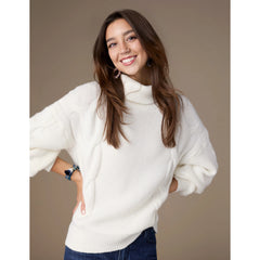 Hennie cable knit turtleneck