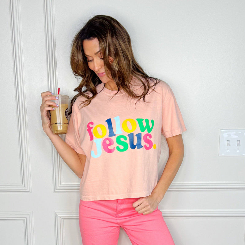 Follow Jesus Crop Tee