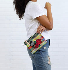 Marcela patch mesh zip pouch
