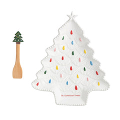 Christmas tree cookie plate