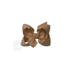 SIGNATURE GROSGRAIN BOW ON CLIP: 4.5" Large - 1.5" Ribbon on Alligator clip