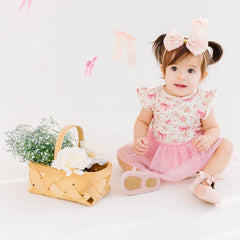 Ditsy Floral Tulle Bow Baby Headband