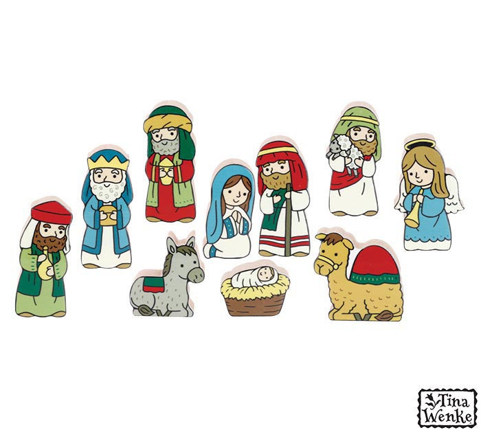 10 piece childrens nativity