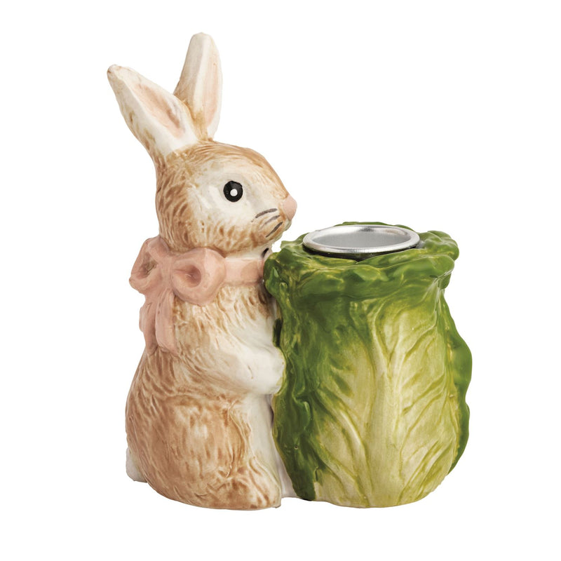 Bunny ceramic taper holder