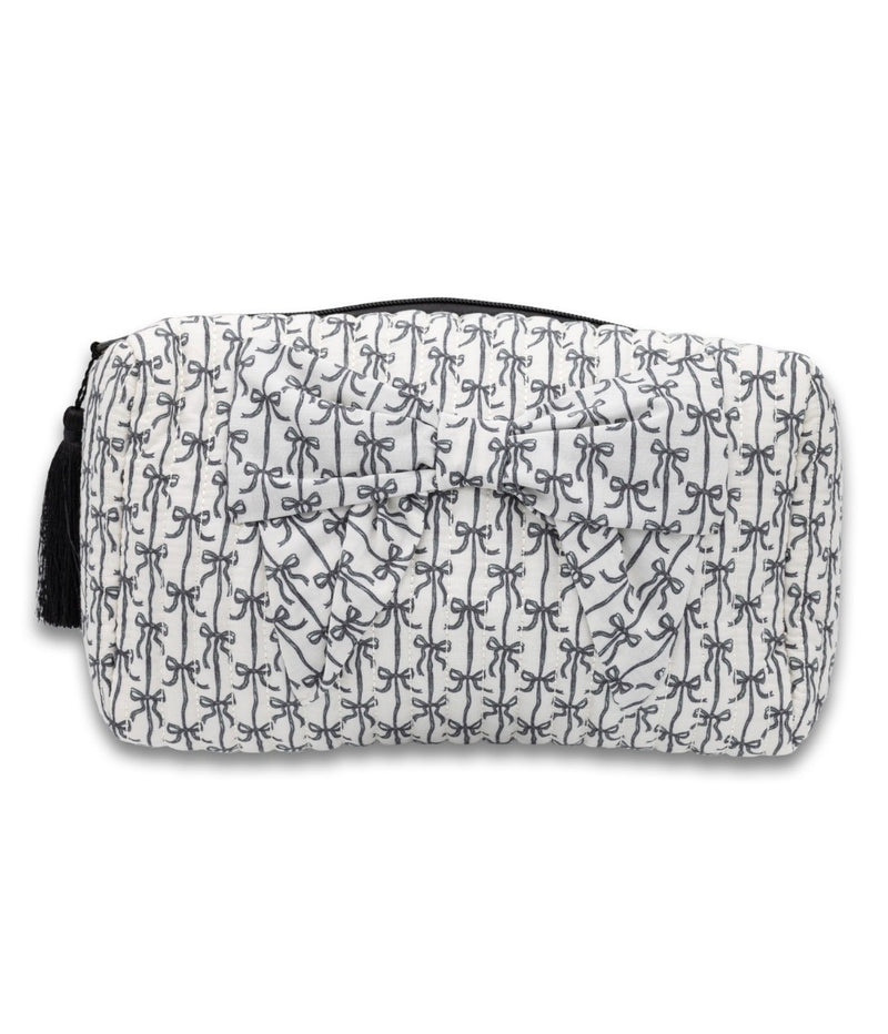 Bow make up bag