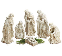 White distressed nativity