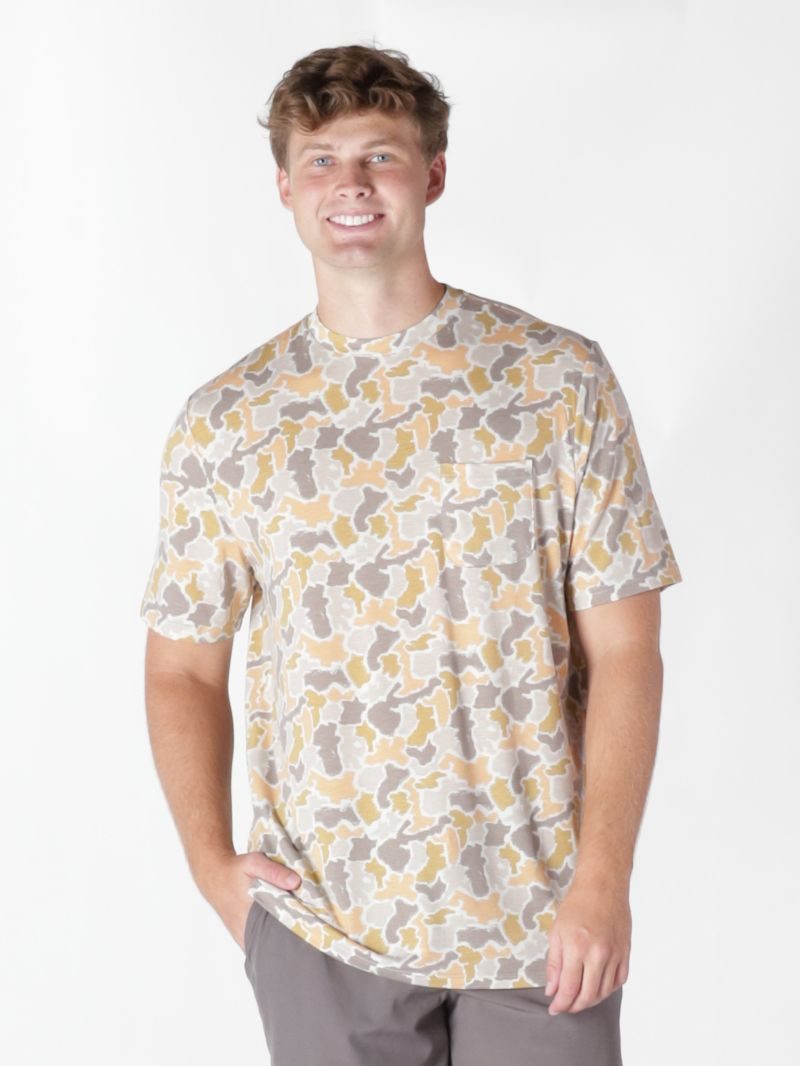Mens grey camo tee