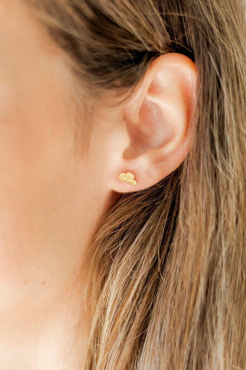 Screwback Stud Earrings - Cowgirl Hat