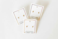 Screwback Stud Earrings - Clara Cross