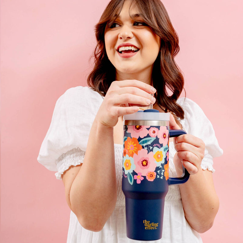 40oz Take Me Everywhere Tumbler - Bright & Bloomy