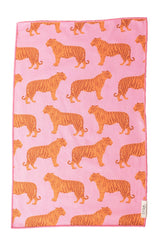 Carole: Reversible Hand Towel: Pink/Green / Hand Towel