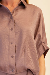 Short sleeve balloon shirt