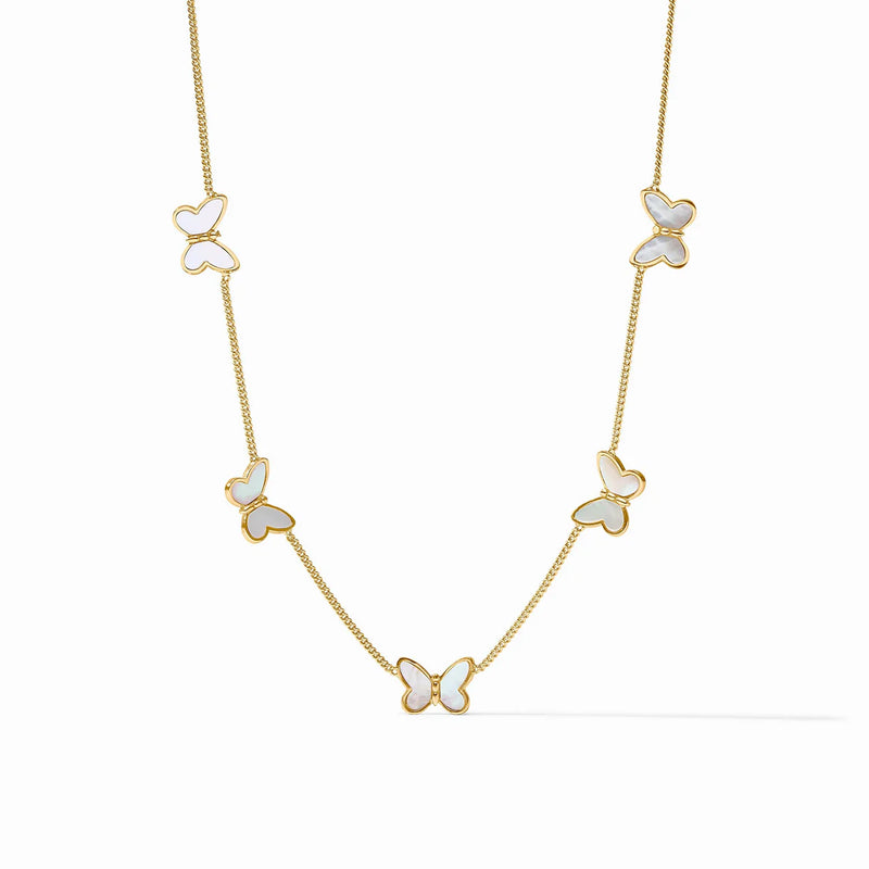 Papillon delicate necklace-mother of pearl