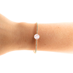 Baseball Bracelet on Gold: Gold / Petite 6.25 inch
