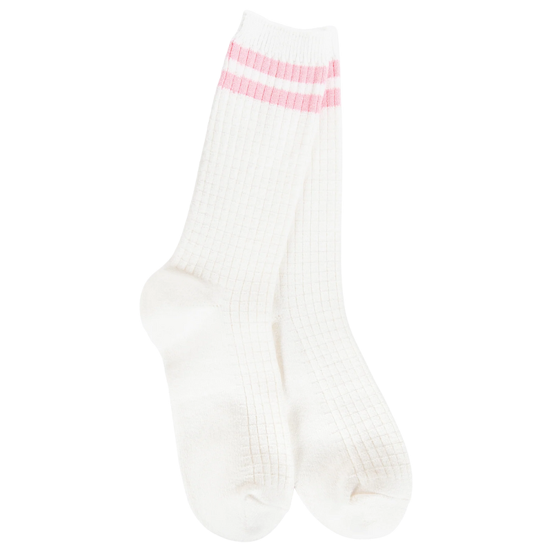 Stripped crew socks