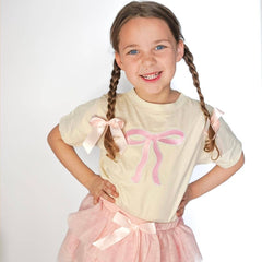 Coquette Bow Patch Short Sleeve T-Shirt