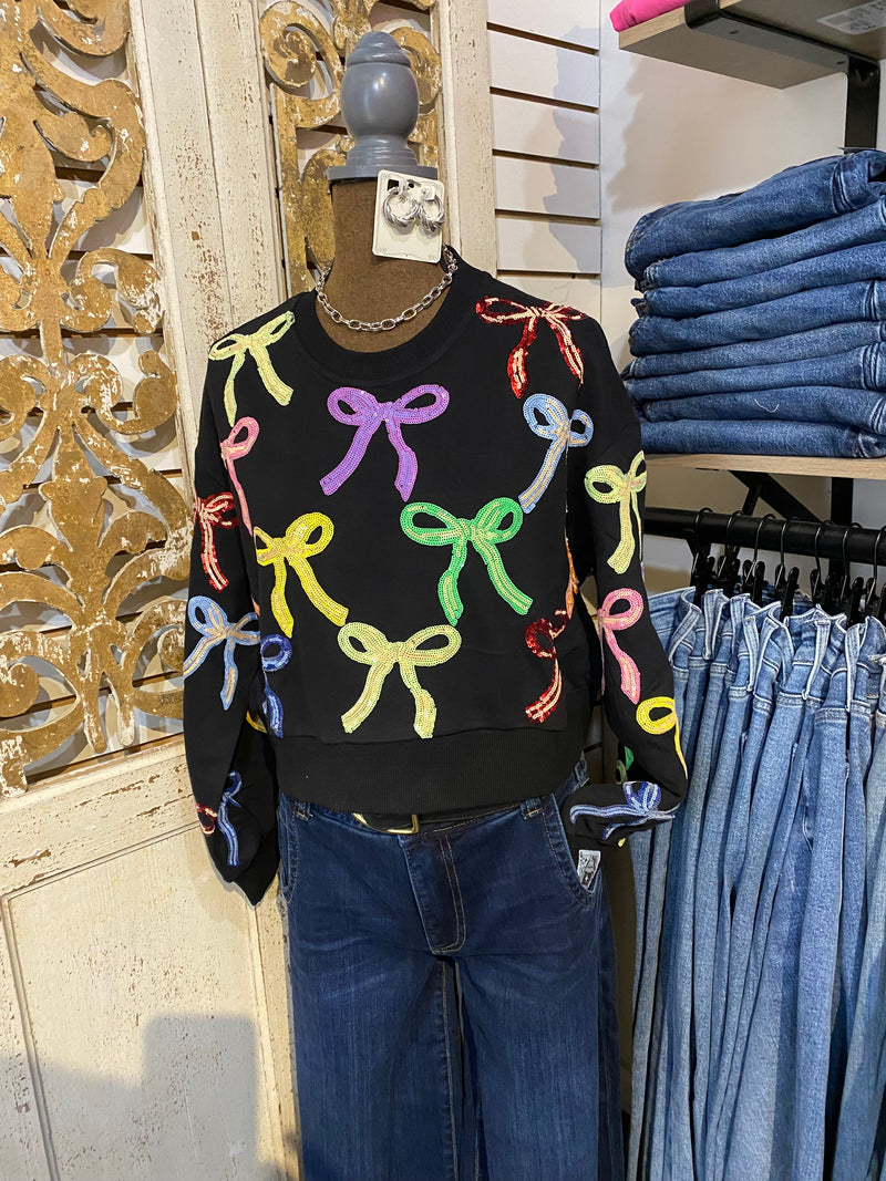 QOS Multi bow sweatshirt