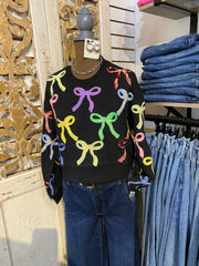 QOS Multi bow sweatshirt