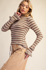 Multi Strpe ribbed top