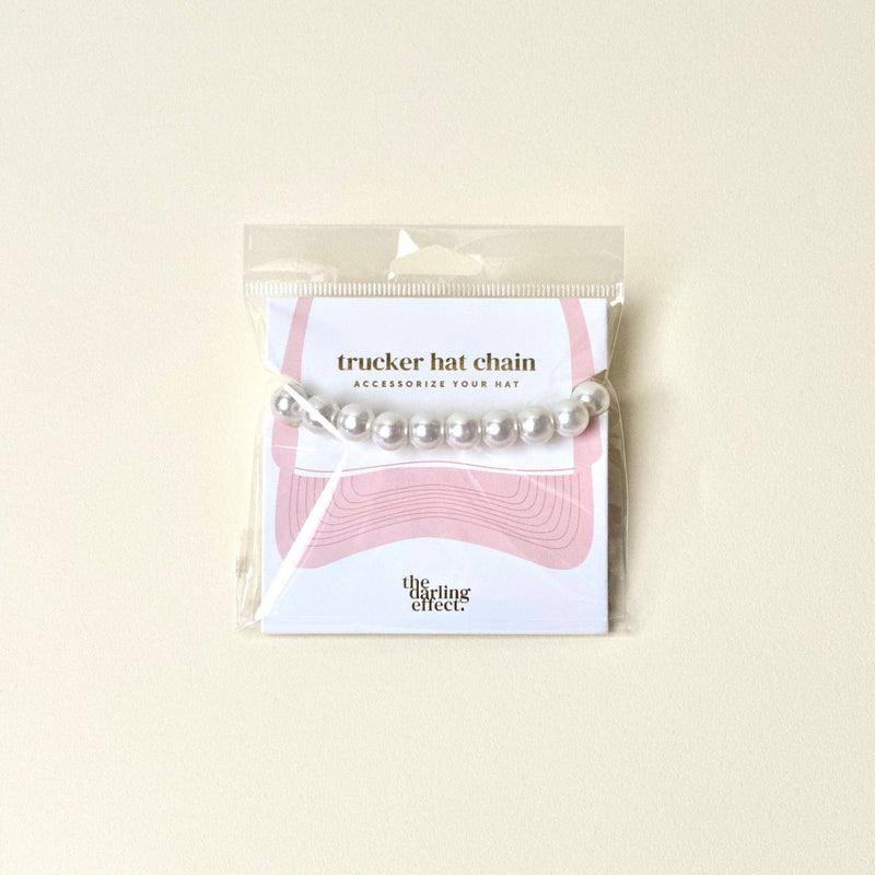 Trucker Hat Chain-Pearl