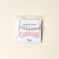 Trucker Hat Chain-Pearl