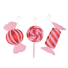 Pinkmas candy ornament