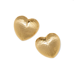 Trianon heart small gold post