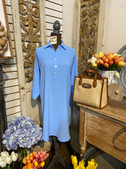 COLLARD DOLMAN DRESS