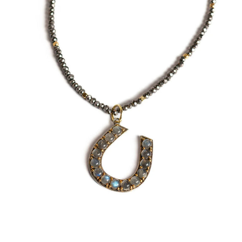 Horse shoe statement necklace