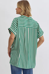 Candy Stripe Button Down Shirt