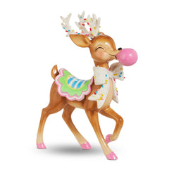 7.75” bubblegum blowin reindeer