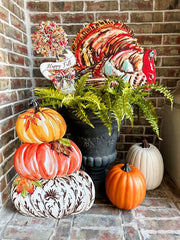 Becks fall pumpkin stack