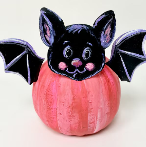 Cute Bat pumpkin parts (pumpkin not included)