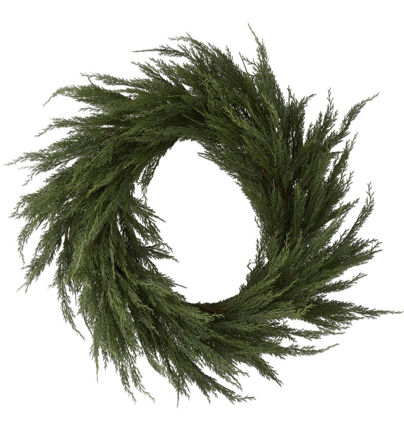 35.5” cypress wreath